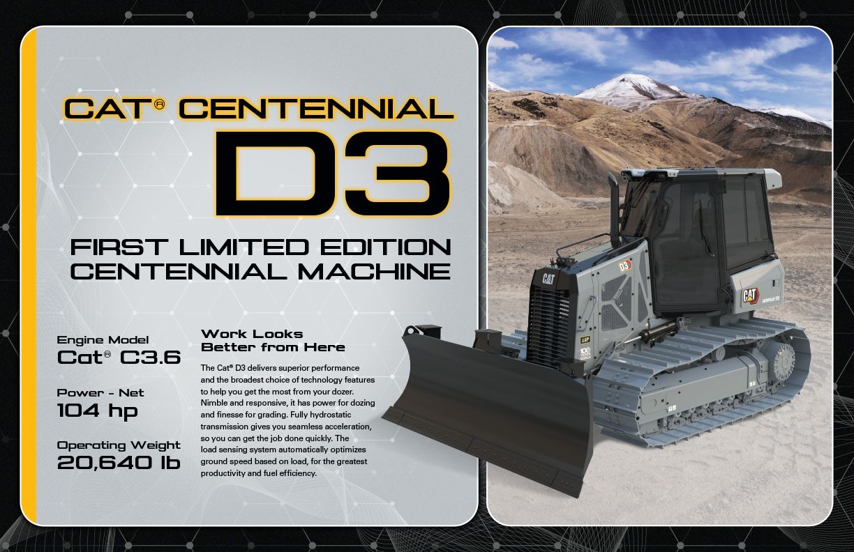Cat D3 Centennial Machine