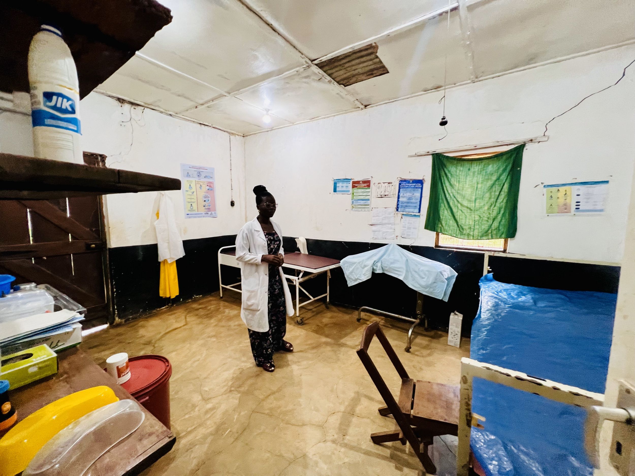 Female doctor inside a rural health clinic