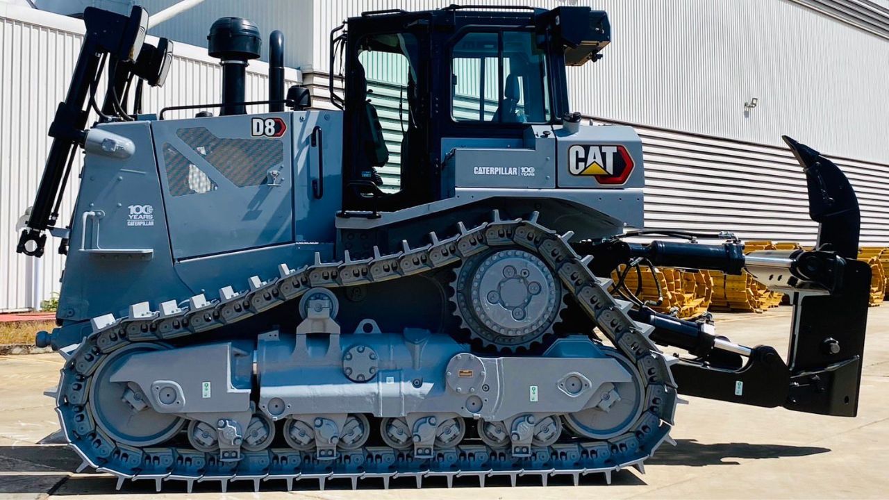Limited edition Cat D8 that features a custom “Centennial Grey” paint scheme that recognizes the original color of Caterpillar’s first products