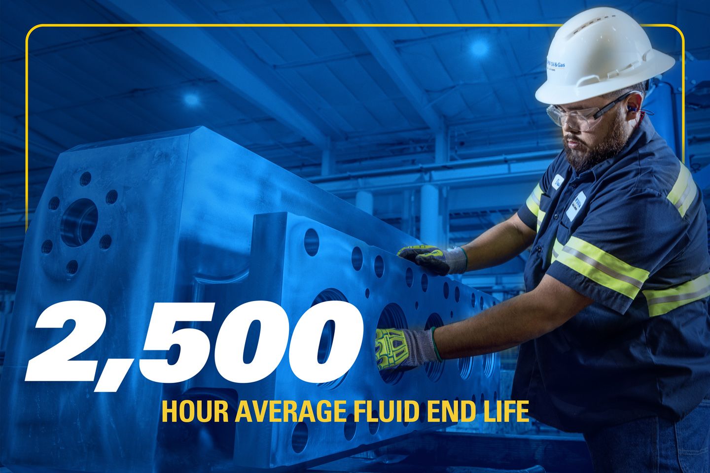 2,500 hour average fluid end life