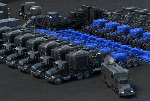 Well Service Frac site