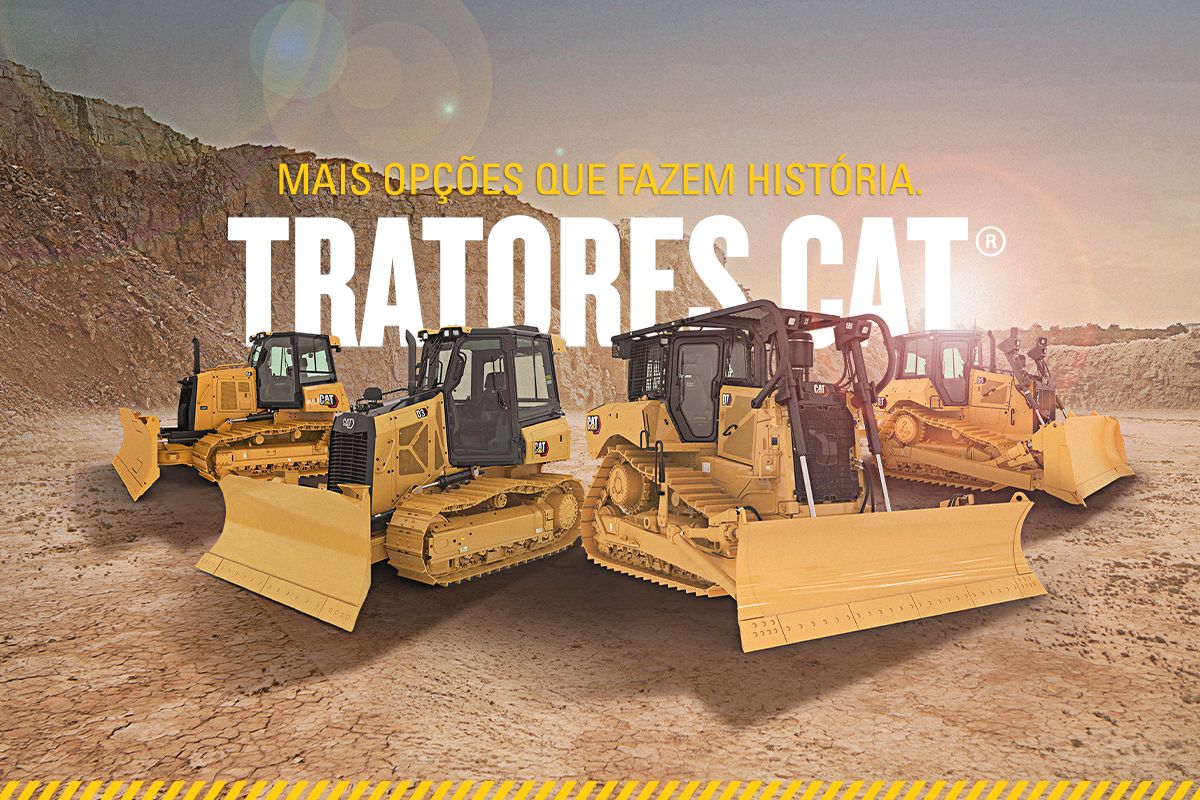 Família de máquinas tratoras na sujeira