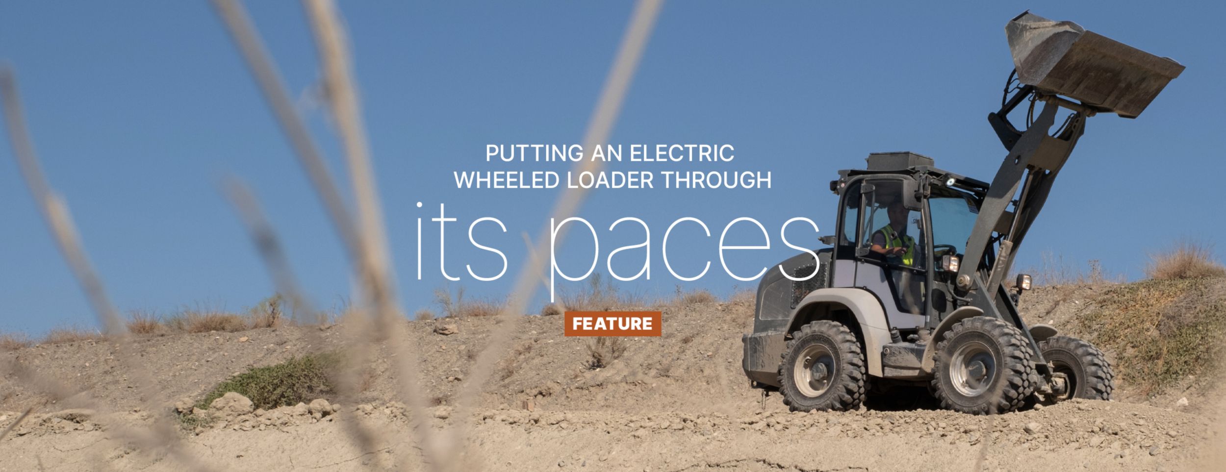 Electric wheeled loader