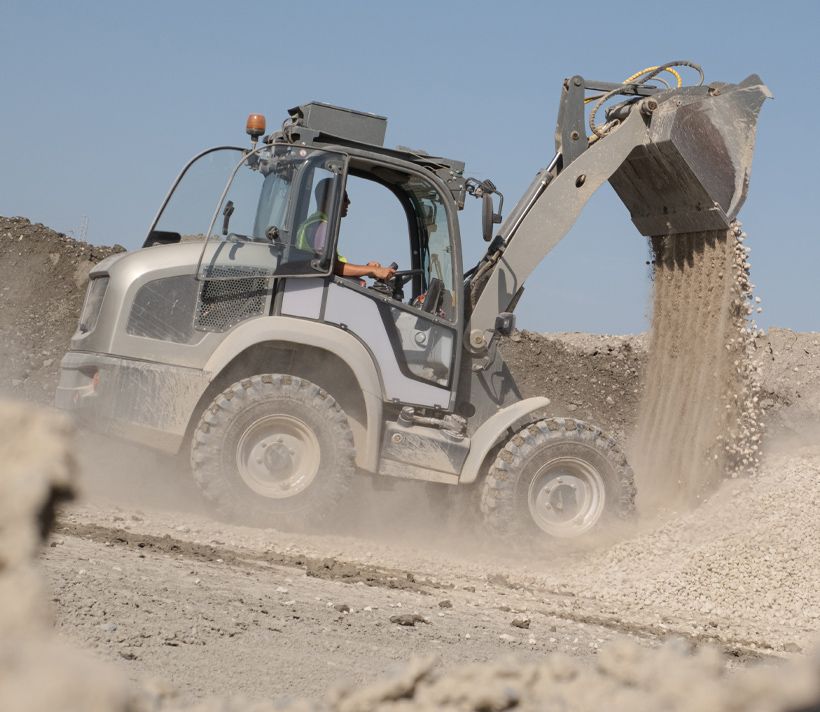 Electric wheeled loader