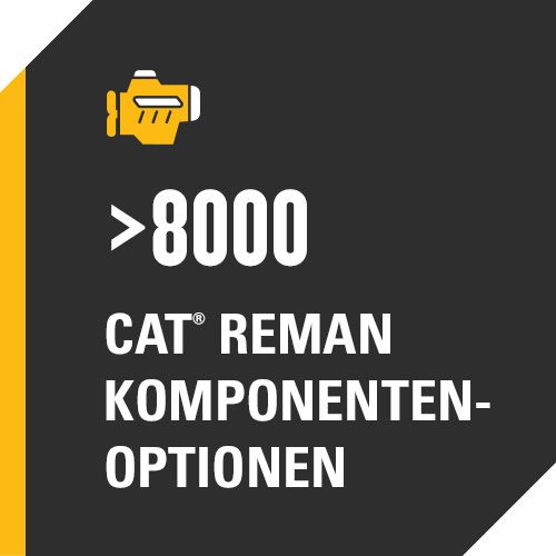 >8000 Cat® Reman Komponenten-Optionen