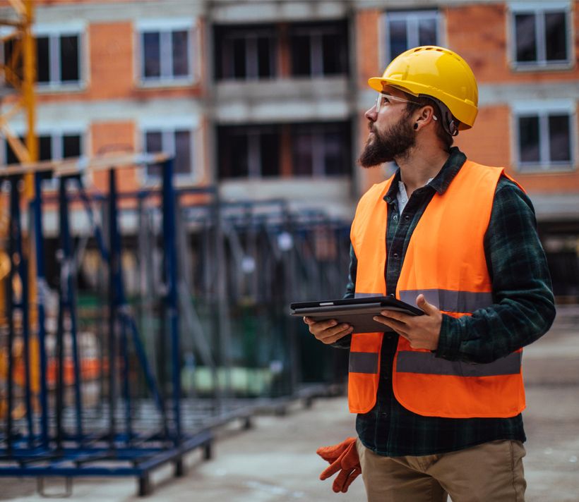 Building site worker
