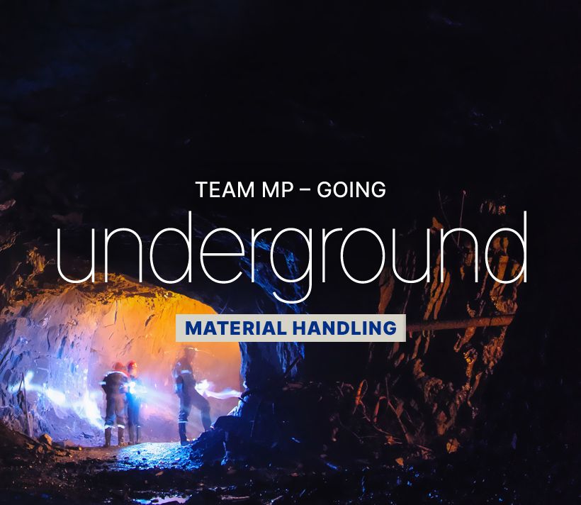 Men underground in a mine