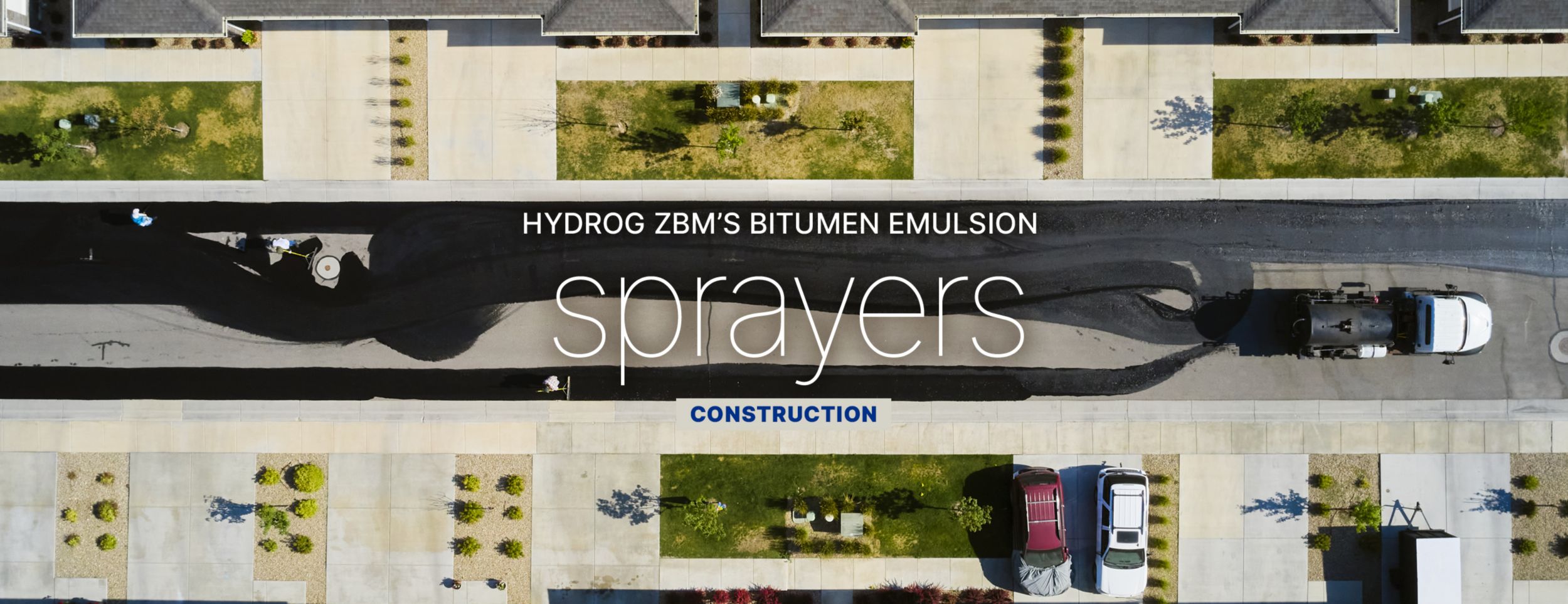 Road construction from above