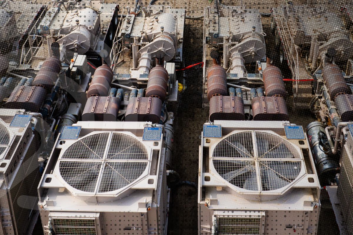 A fleet of Cat Dynamic Gas Blending engines.