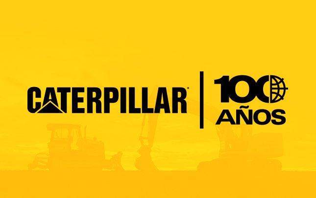 Gráfico de 100 anos da Caterpillar Amarela