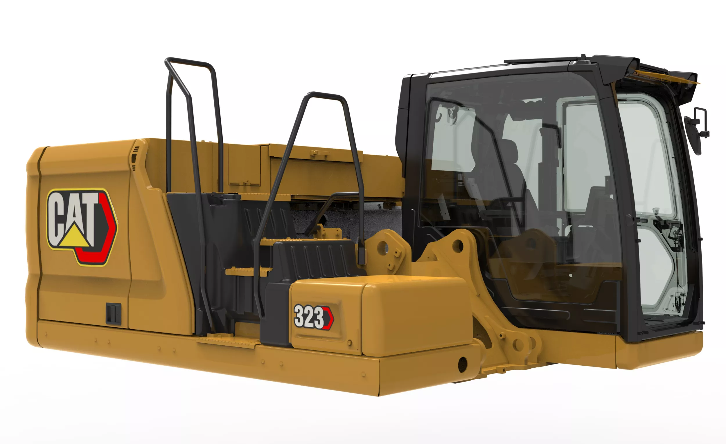 Cat® 323 frontless excavators offer flexibility for a variety of unique applications.