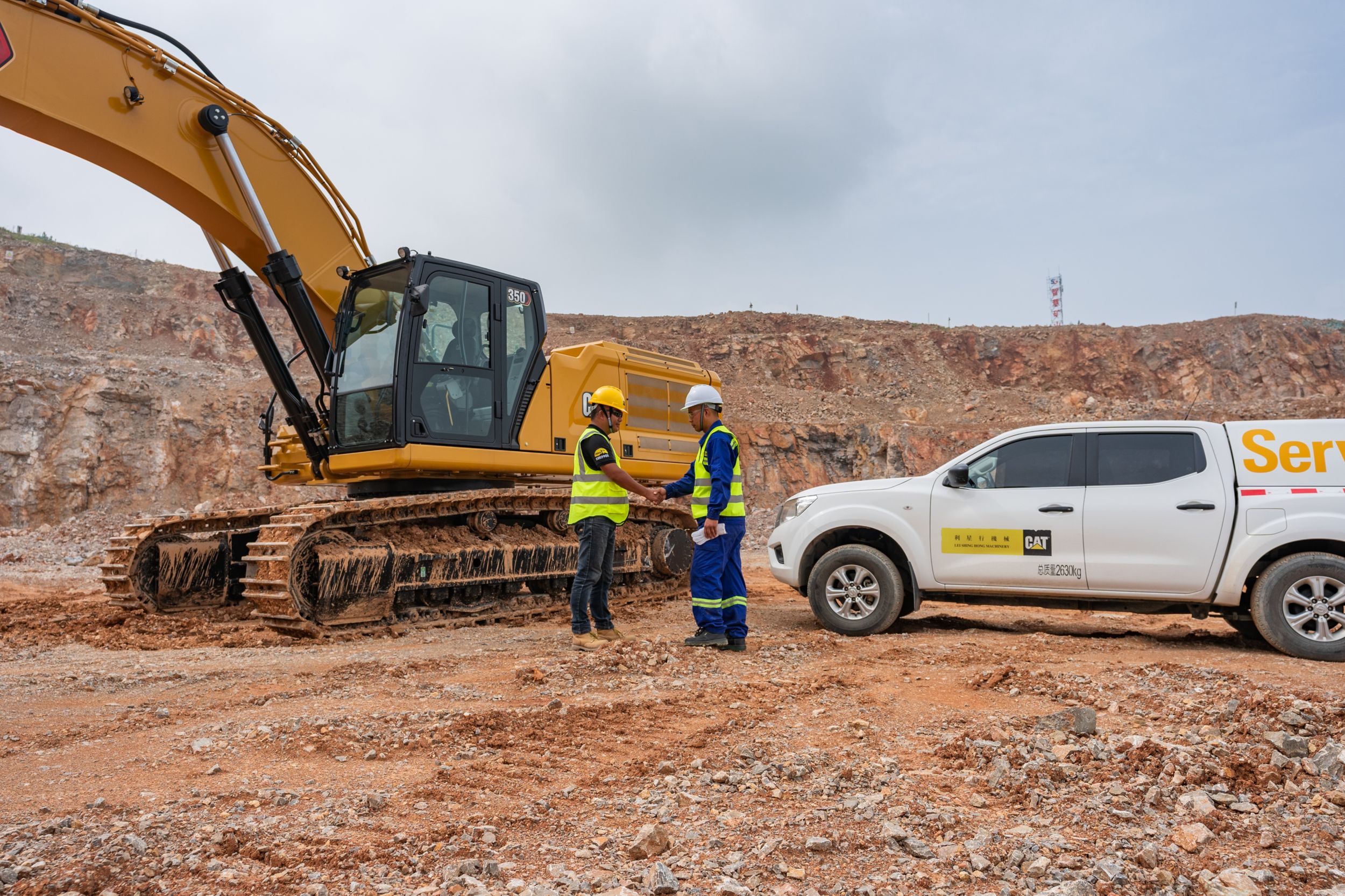 Two men shaking hands