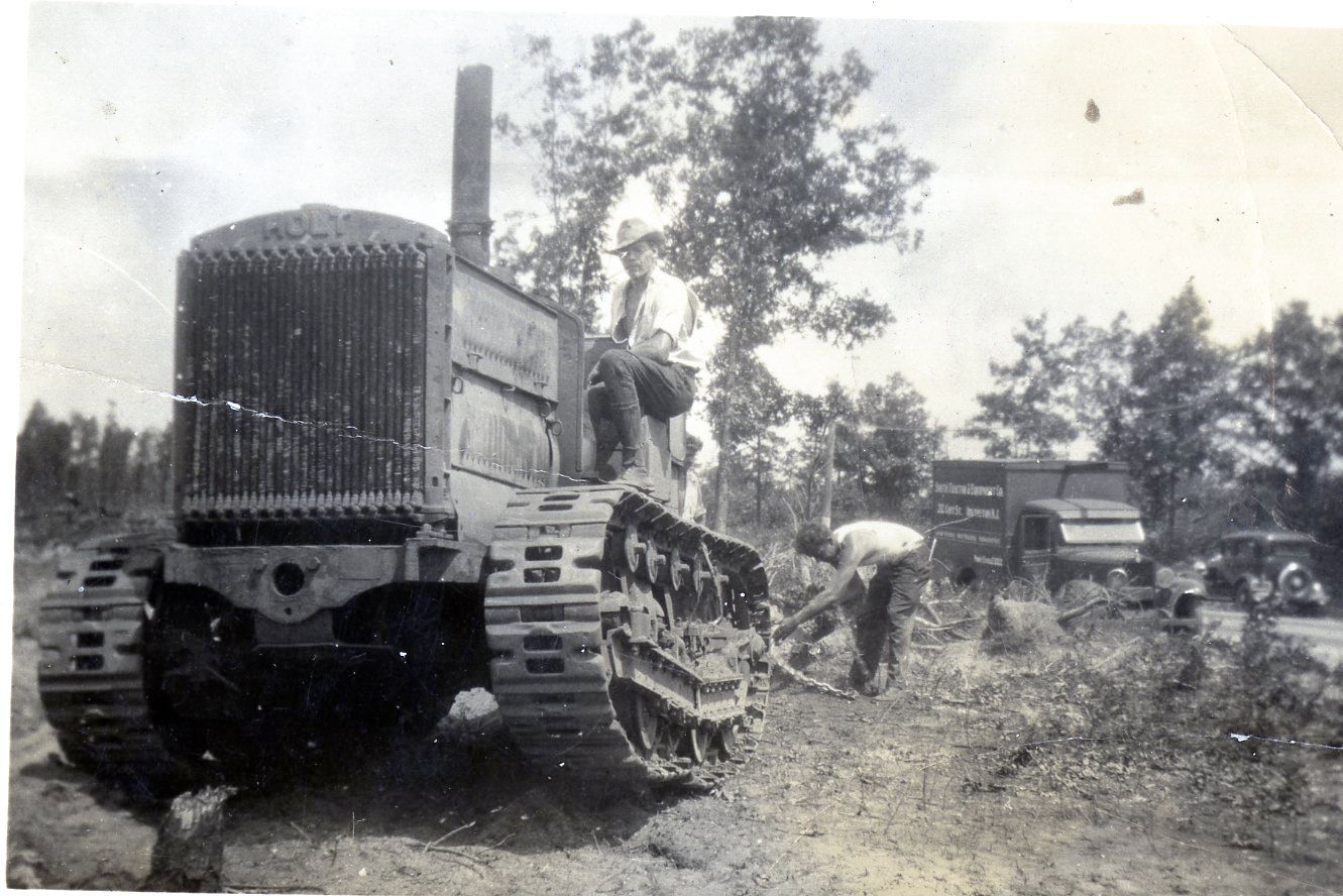 Holt 5-Ton Track-Type Tractor working in New Jersey, ca. 1930.