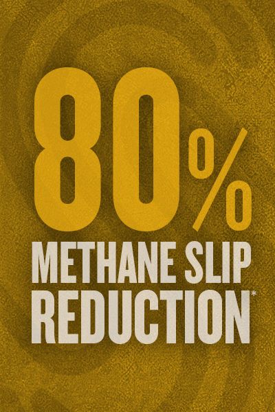 80% Methane Slip Reduction*