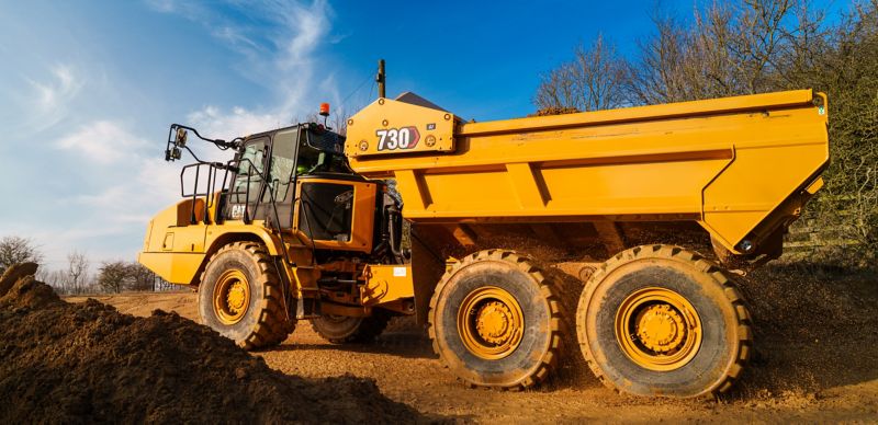 730 EJ Three Axle Articulated Truck
