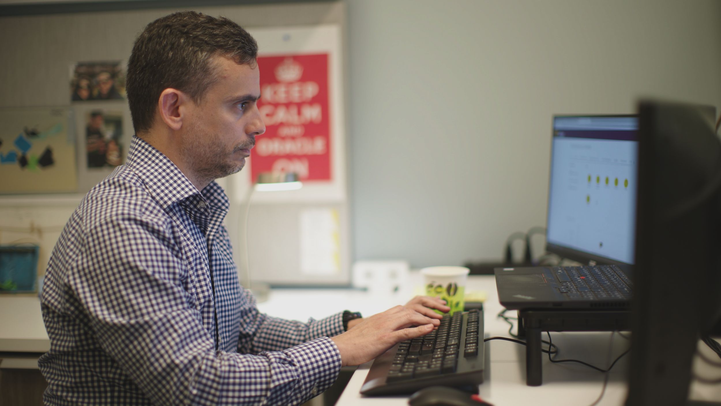 Customer accessing parts inventory