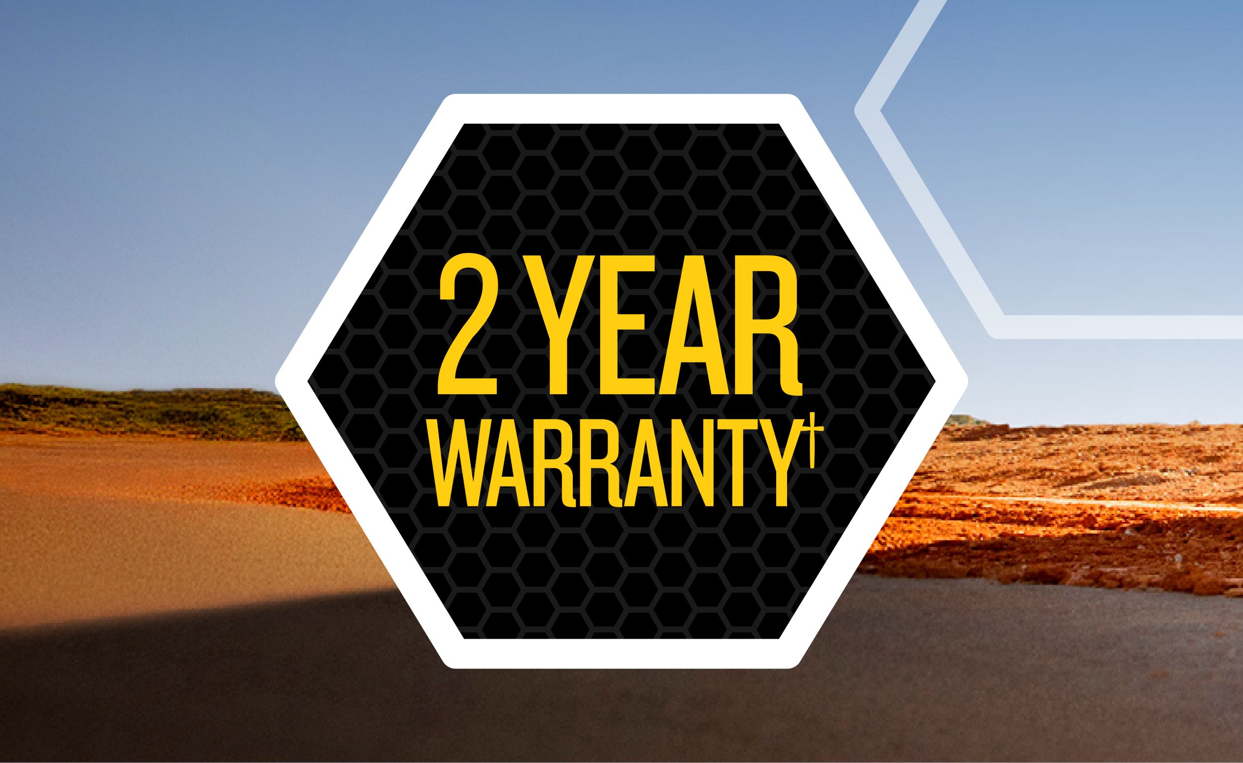 2-year warranty† on Cat attachments