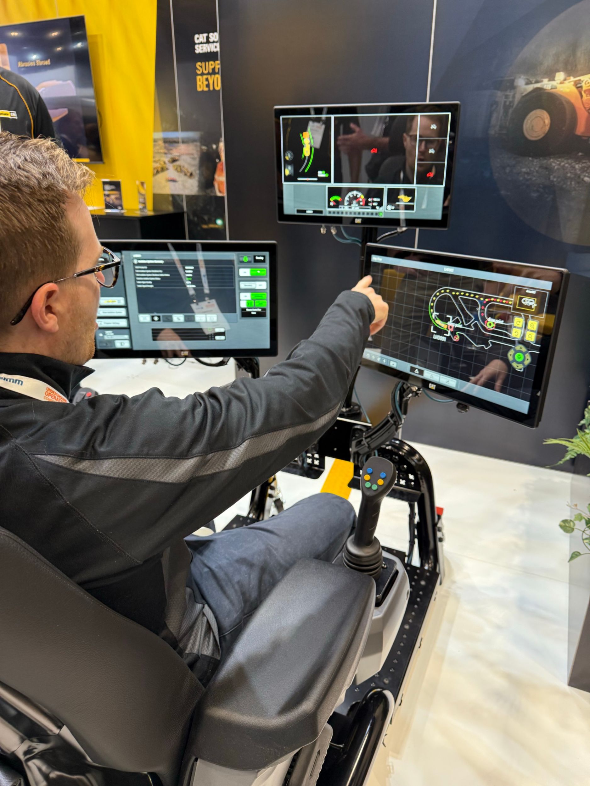 Man operating Remote Operator Station