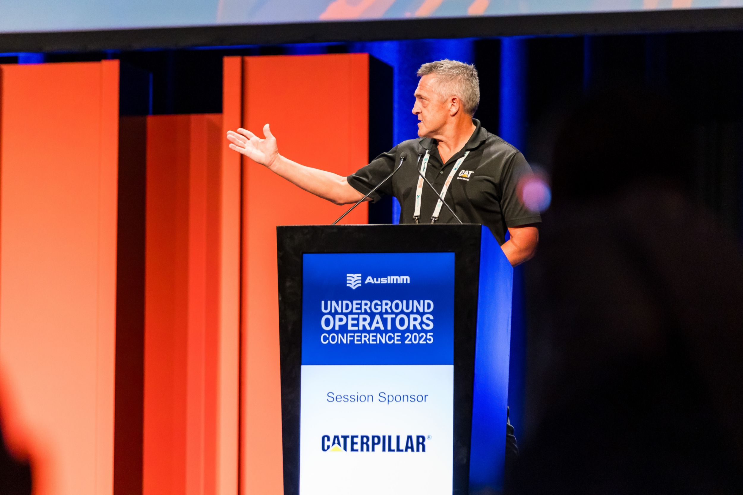 Nathan Wescombe speaking at AusIMM 2025