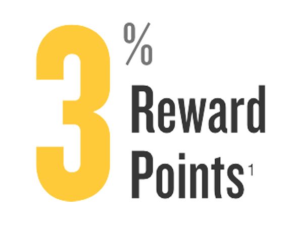3% Rewards Points