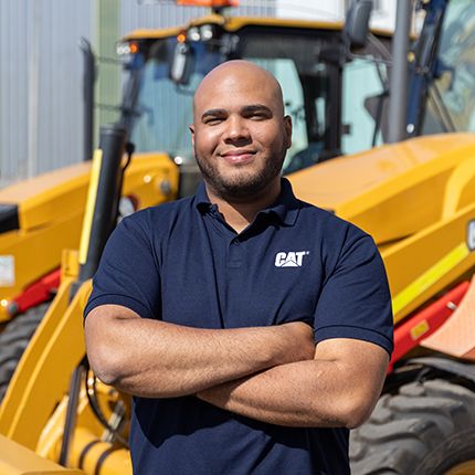 Financed equipment working on a site