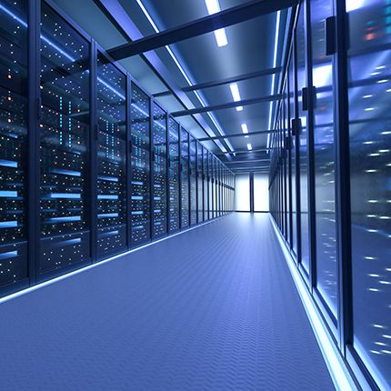 blue tinted cyber security background