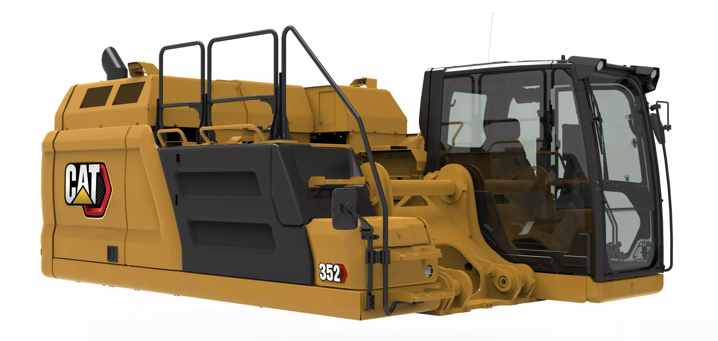 Cat® 352 frontless hydraulic excavators offer flexibility for a variety of unique application