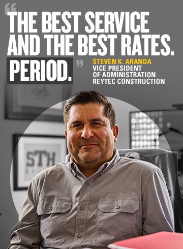 Reytec Construction believes Cat Financial has the best equipment financing rates.