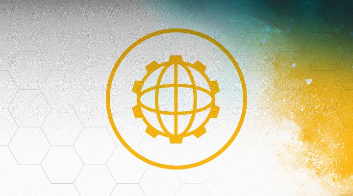 connected globe icon