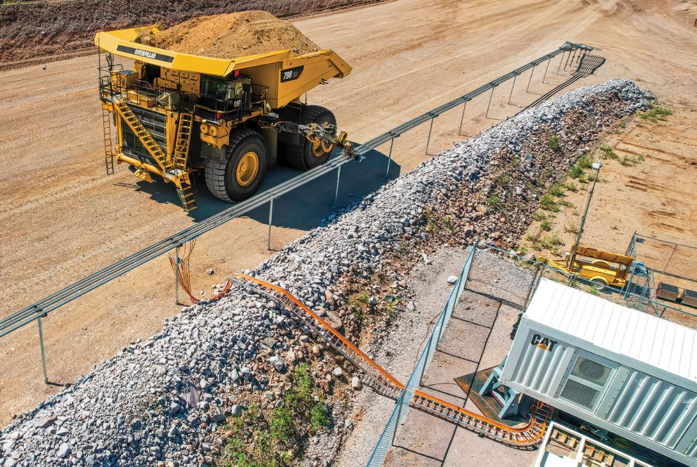 mining truck on a mine site