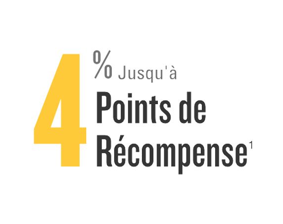 3 % de points de récompense