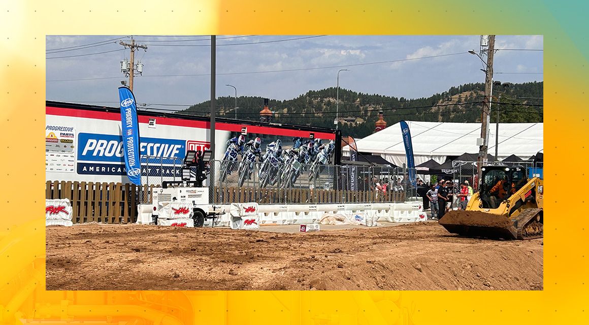 Sturgis TT Motorcycle Racetrack Under Construction