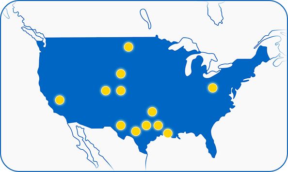 SPM service centers in the United States