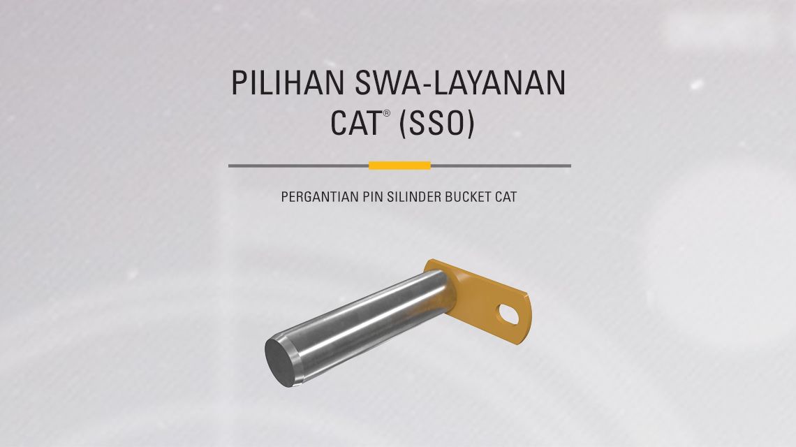 Bucket Pins and bearings on gray background