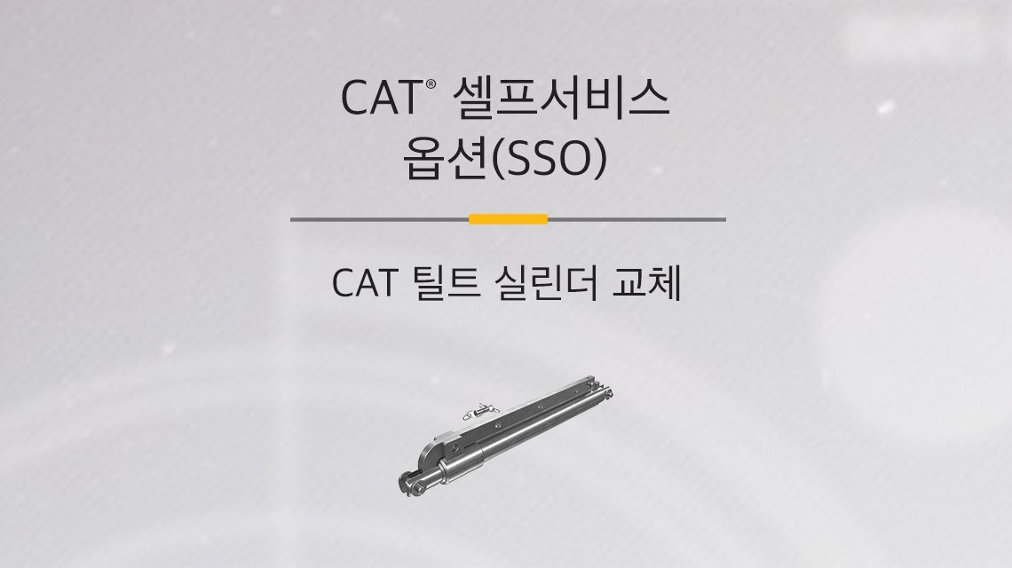 Black and Chrome Cat Hydraulic Cylinder