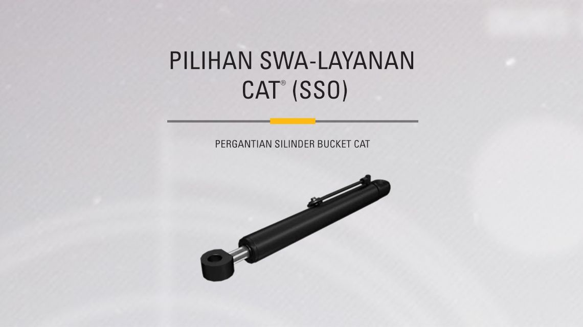 Bucket cylinder on gray background