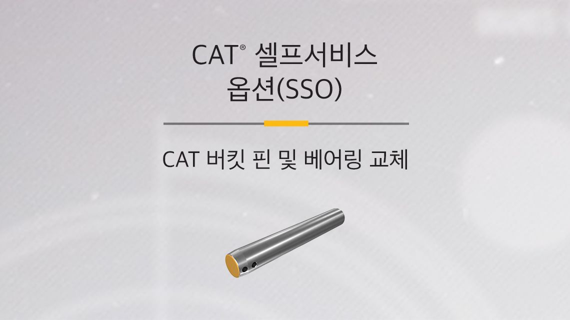 Cat bucket pins and bearings
