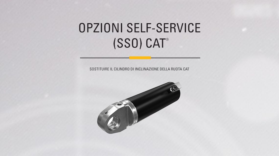 Wheel Lean Hydraulic Cylinder on gray background