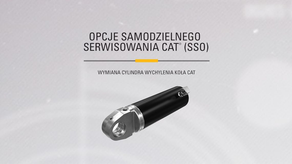 Wheel Lean Hydraulic Cylinder on gray background