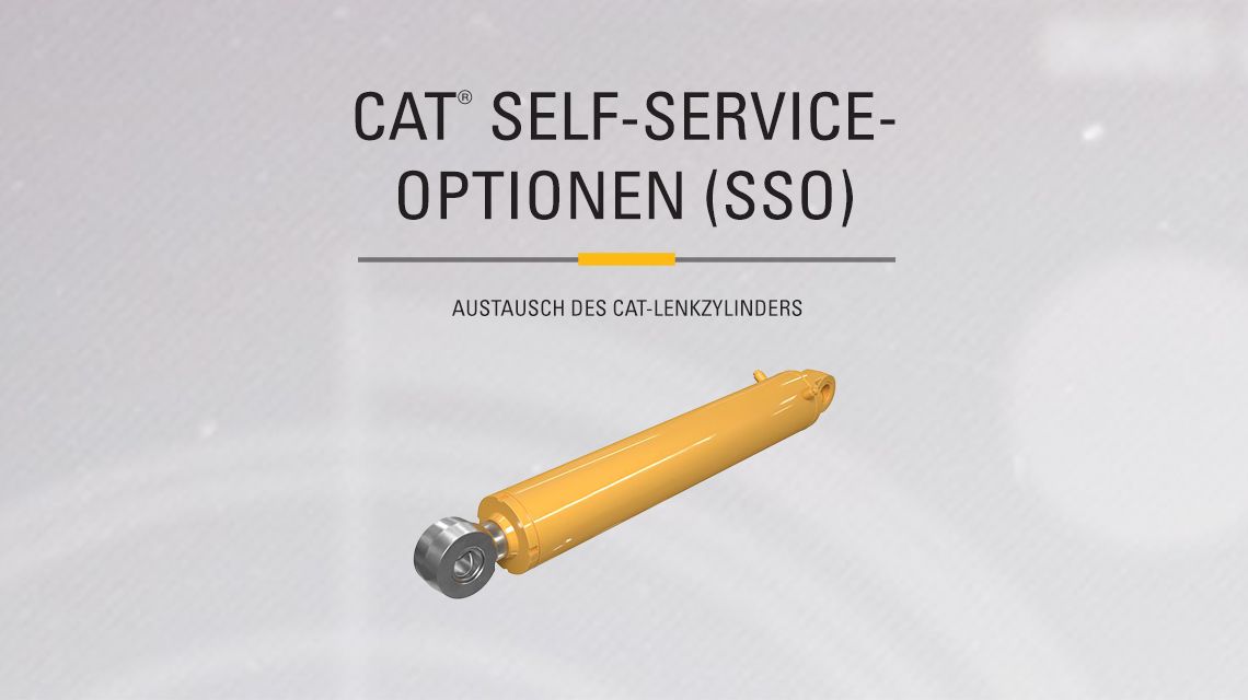 Hydraulic - stabilizer cylinder on gray background