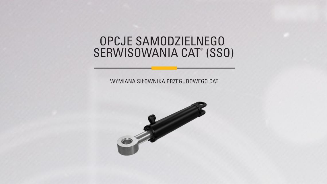 Hydraulic Articulated Cylinder on gray background