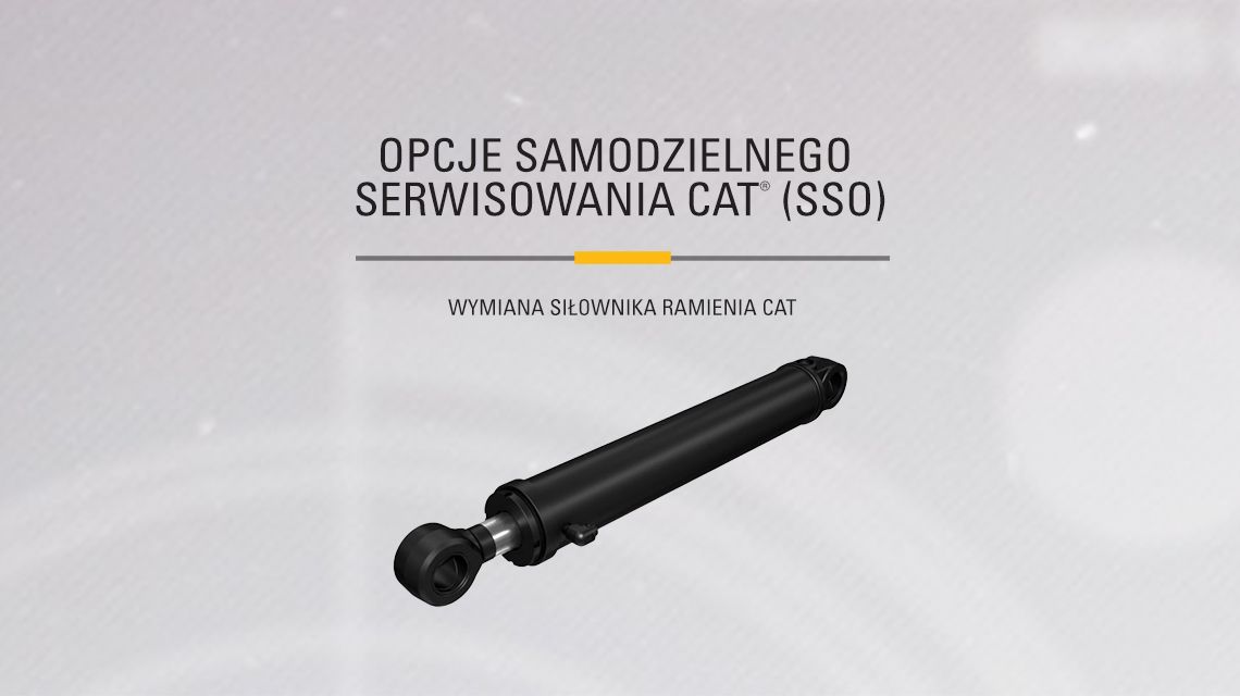 Hydraulic – stick cylinder on gray background