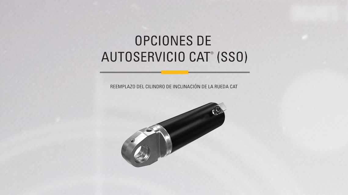 Wheel Lean Hydraulic Cylinder on gray background