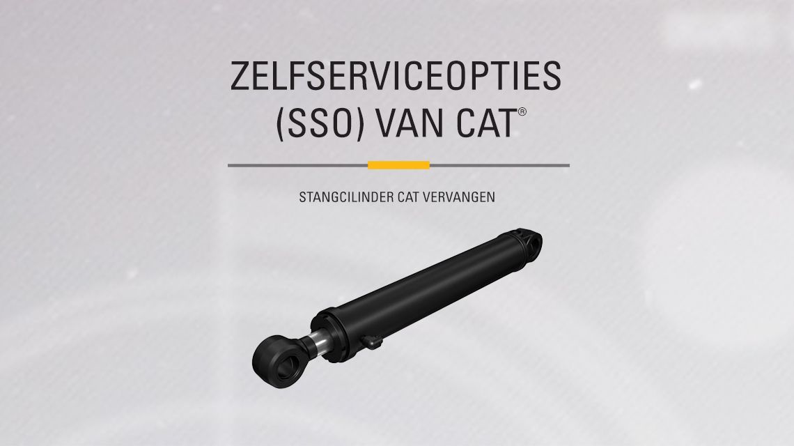 Hydraulic – stick cylinder on gray background