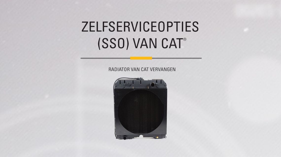 A Cat radiator on a white backdrop