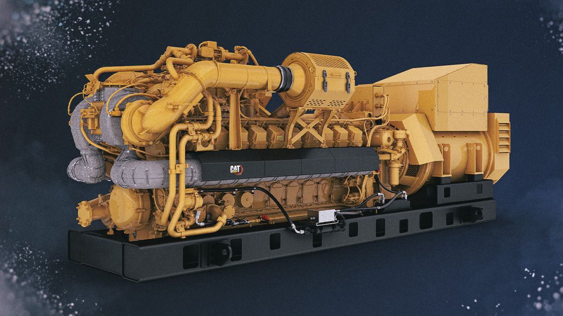 Close-up of an electric power generator