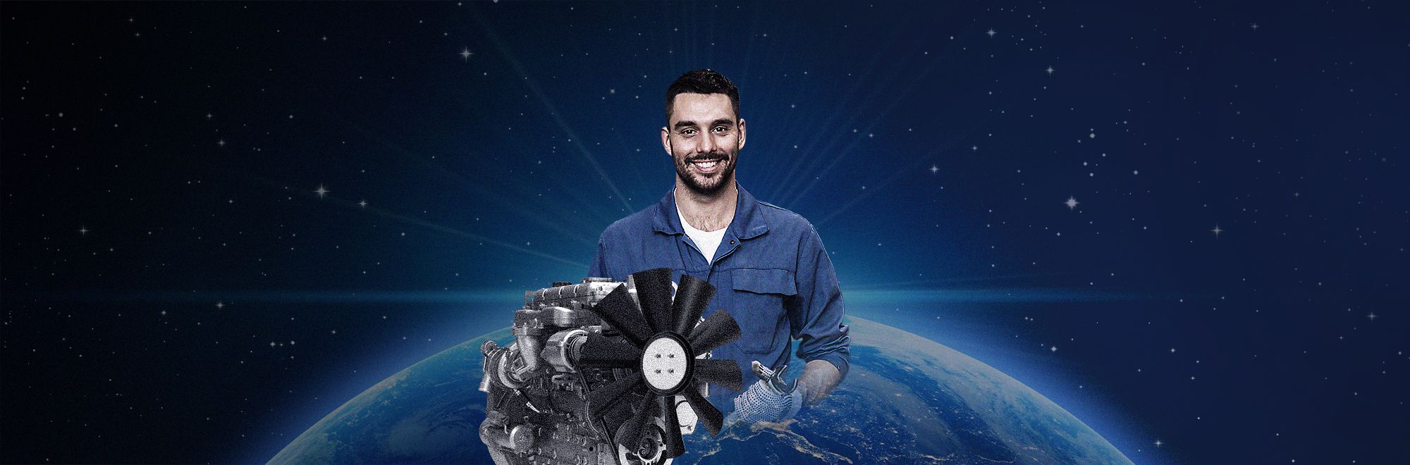 Technicians for the world landing page