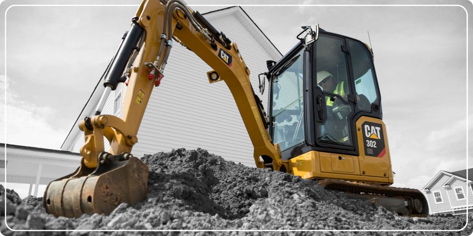 mini Cat excavator