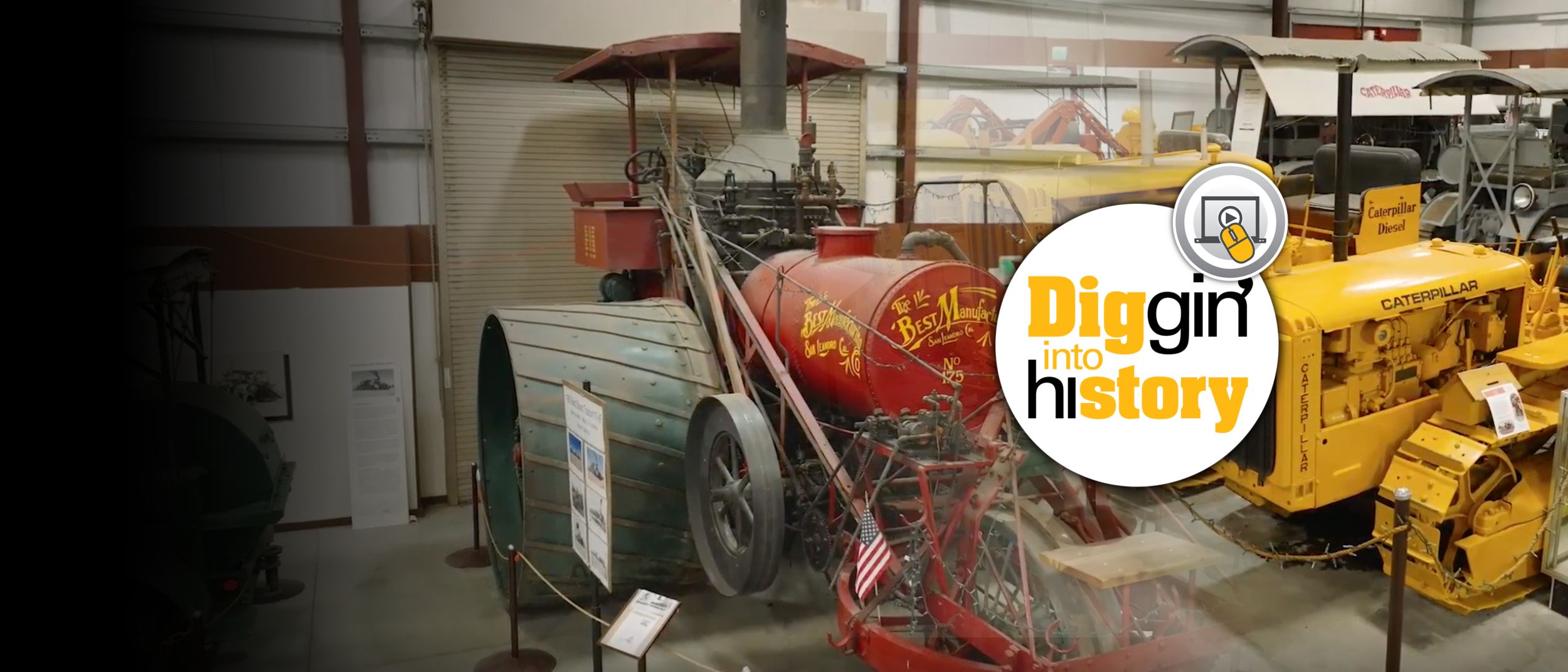 antique machines w/ DIH logo over it