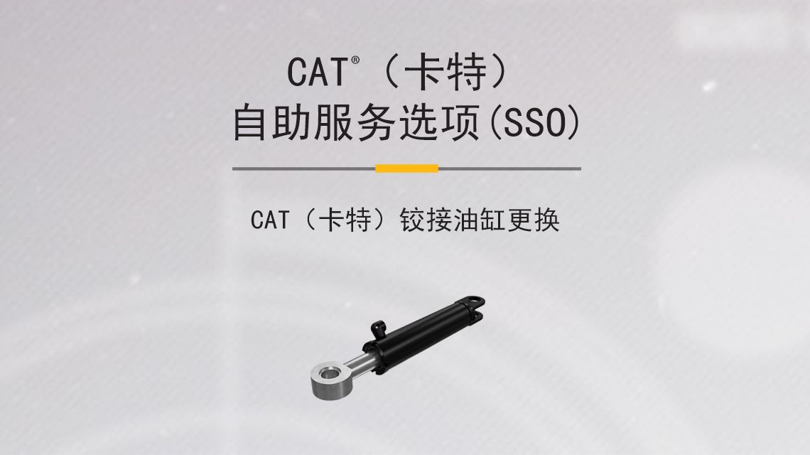 Hydraulic Articulated Cylinder on gray background